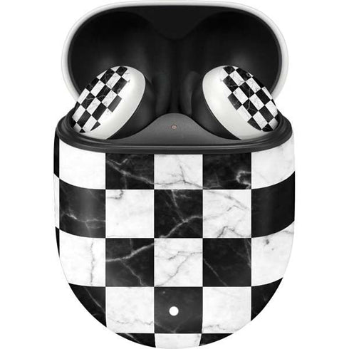 Checkered Marble Google Pixel Buds Skin
